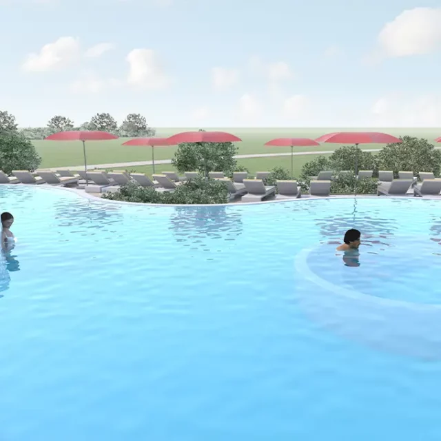 Digitale Darstellung der Badesanierung des neuen Aussenbeckens
